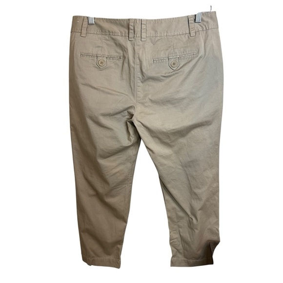 Ann Taylor Loft | Mid Rise Cropped Stretch Chinos | Sz 10 - Picture 2 of 6
